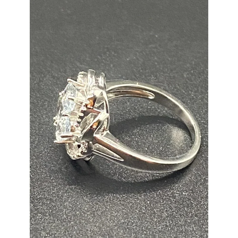 March Birthstone Aquamarine Ring Sz 8 Gem Stone King GSK Sterling Silver Lab - Picture 5 of 9